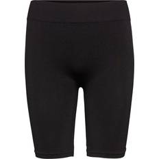 Cuir Shorts Vero Moda Short Sans Coutures Taille Moyenne Noir En Nylon