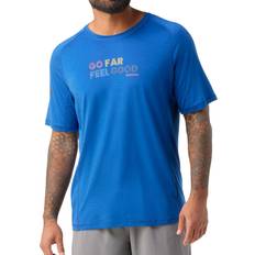 Tencel T-shirts Smartwool Herre Active Ultralite Graphic S/S Tee Blå BLUEBERRY HILL X-large