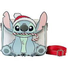 Kinder - Weiß Handtaschen Loungefly Disney Stitch Holiday Glitter Crossbody Bag, Weiss/opulenter Garten, Einheitsgröße