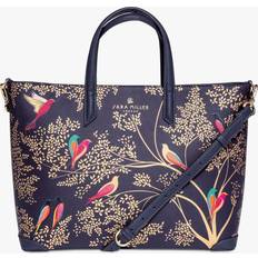 Sara Miller Medium Tote Smokey Blue Birds