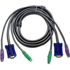 KVM Switches Aten 2L1006P/C 20' HDB & PS/2 to HDB & PS/2 KVM Cable