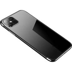 Hurtel Clear Color case gel case cover with metallic frame Samsung Galaxy S22 Ultra black