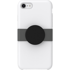 Popsockets Mobiltillbehör Popsockets PopGrip Slide Icke-Självhäftande Telefongrepp & Stativ med en Bytbar Topp för iPhone XXX Silikonväska iPhone 7/8 Black Haze