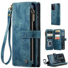 CaseMe Klapphüllen CaseMe C30 Multifunktions Samsung Galaxy A53 5G Wallet Hülle Blau