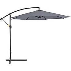 OutSunny 3m Garden Banana Parasol Cantilever Umbrella