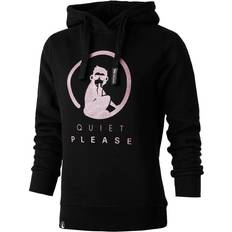 Quiet Please Quiet Please Baseline Logo Glitter Hoody Women black