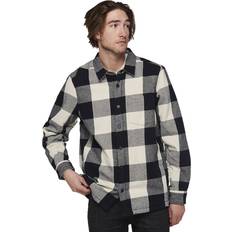 Flanelli Vaatteet Black Diamond Project Lined Flannel - Black/Off White Plaid