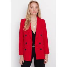 Rot Jacketts Trendyol Collection Collection Blazer Rot Regular Fit für Damen