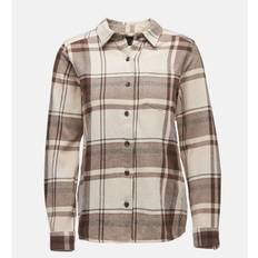 Flanelli Vaatteet Black Diamond Project Flannel Shirt - Chalk Pink/Walnut Plaid