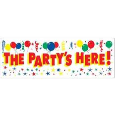 Beistle 57648 The Partys Here Sign Banner