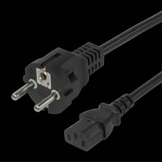 Deltaco Power cord CEE 7/7 C13, 3,0m, black