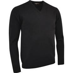 Glenmuir Lomond Lambswool V-neck Sweater MKL5900VN-LOM GM010 Black