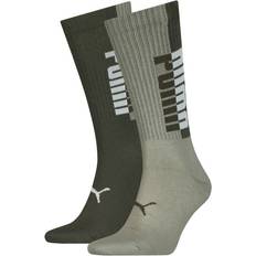 Puma Gröna Strumpor Puma 2-pack Seasonal Logo Crew Sock Green 39/42
