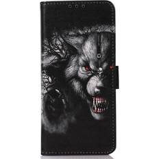 MAULUND iPhone 13 Pro Max Læder Flip Cover m. Kortholder Ulv