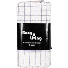 Borg Living Kokke viskestykker Hvid