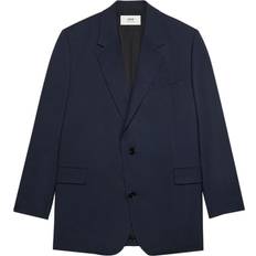 Ami Paris Men Blazers Ami Paris Two Buttons Oversized Jacket Blue for Men