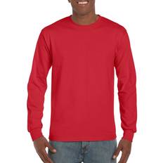 T-shirts Gildan Men's Ultra Cotton Long Sleeve T-Shirt, Style G2400, Red