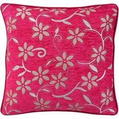 R&G 18X18 Flower Cushion Cover Hollow Pink