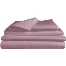 Bettwäsche Set: Halbleinen mauve Bed Linen Red (200x135cm)