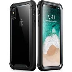 Boucliers i-Blason Coque iPhone XS Coque iPhone X, Coque Intégrale Anti-Choc Bumper avec Dos Transparent et Protecteur d'écran Intégré [Série Ares] pour iPhone XS 5.8