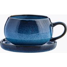 Lene Bjerre Accessoires de cuisine Lene Bjerre Tasse et Soucoupe Amera Bleu