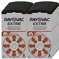 160 Hörapparat Batteri Rayovac Extra Storlek 312. 20x8 Batterier för Hörapparater