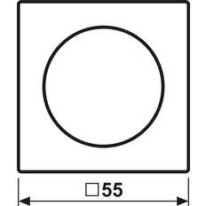 Jung Variateurs Jung Abdeckung mit Drehknopf A 1740 WW A1740WW