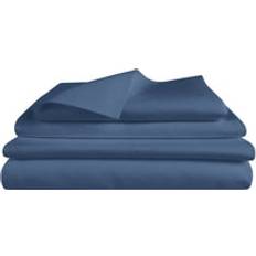 Bettwäsche Set: Halbleinen navyblau Bed Linen Blue (120x135cm)