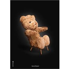 Plakat Bamse/Sort Baggrund A5