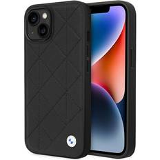 BMW Matkapuhelimen lisävarusteet BMW Etui BMHCP14S22RQDK iPhone 14 6.1" czarny/black Leather Quilted iPhone 14 Smartphone Hülle, Schwarz