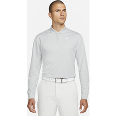 Nike DriFIT Victory LongSleeve Golf Polo, Grey, Long Sleeve Top