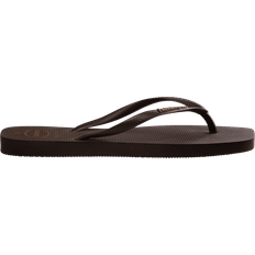 Havaianas Women Shoes Havaianas Slim Square Logo - Dark Brown