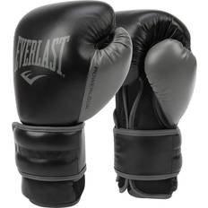 Boxningshandskar Kampsportshandskar Everlast PowerLock2 träningshandske oz svart/grå