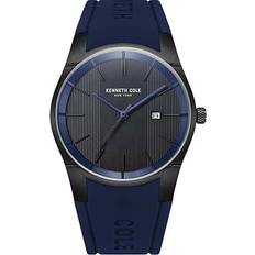 Kenneth Cole Watches Kenneth Cole Men's Silicone Strap Watch Blue