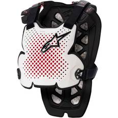 Sort Motorcykelkropsbeskyttelse Alpinestars Brynje A-1 - Hvid/Sort/Rød