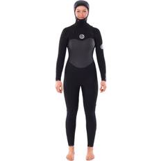 Flashbomb 6mm Hooded Chestzip Dame Vinter Våddragt Black 21/22 Sort