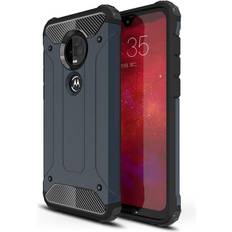 Moto g7 MAULUND Motorola Moto G7 G7 Plus Armor Guard Hard Case Cover Mørkeblå