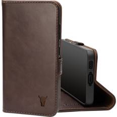 Torro Galaxy S23 Leather Case with stand function Dark Brown