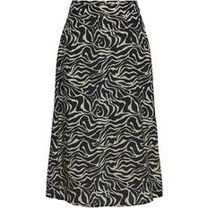 Object Kjol objLeonora HW Midi Skirt Svart