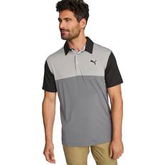 Puma Cloudspun Colourblock Golfpolo Herren, Schwarz/Grau, Größe: 4XL, Kleidung