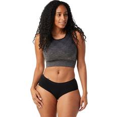 Smartwool BH:ar Smartwool Intraknit Crop Bra BH Black Heather-A52