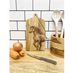 Bois Plateaux de Fromages Horse Engraved Wooden Cheese Board Plateau de Fromages