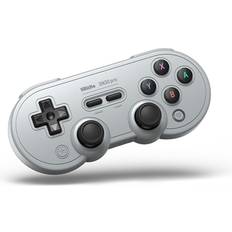 Grey Gamepads 8Bitdo 8Bitdo SN30 Pro Wireless Bluetooth Controller with Joysticks Rumble Vibration USB-C Cable Gamepad Compatible with Switch,Windows, Mac OS, Android, Steam Gray Edition