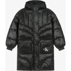 Calvin Klein Takit Calvin Klein Takki Oversized Duvet Padded Coat - Musta