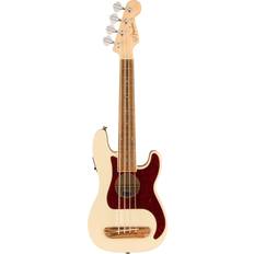 White Ukuleles Fender Fullerton Precision Bass Uke