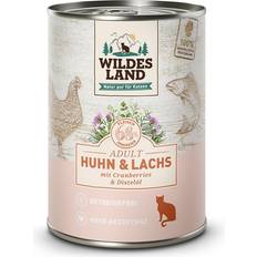 Land Cat Chicken & Salmon With Cranberries, 400g