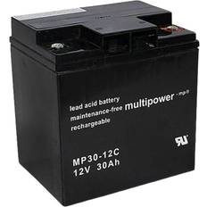 Batterier 12v 30ah Multipower MPC30-12L 12V 30Ah Battery