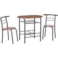 Homcom White Dining Sets Homcom MDF 2 Person Dining Set