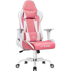 Gaming Chairs Vitesse Vitesse Gaming Chair, Pink Gaming Chair for Girl Ergonomic Office Desk Chair Racing Office Chair Adjustable High Back Chair Game Chair Swivel