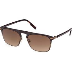 Solbriller Ermenegildo Zegna EZ0216-H - Glossy Dark Brown